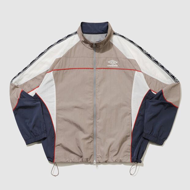 Umbro Hbl Og Stand Neck Windbreaker Jacket Beige Ur121Cjk23 (B Type)
