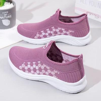 Scarpe da mezza età e per anziani, scarpe da passeggio antiscivolo con suola morbida, sportive casual traspiranti, scarpe di stoffa old Beijing da donna