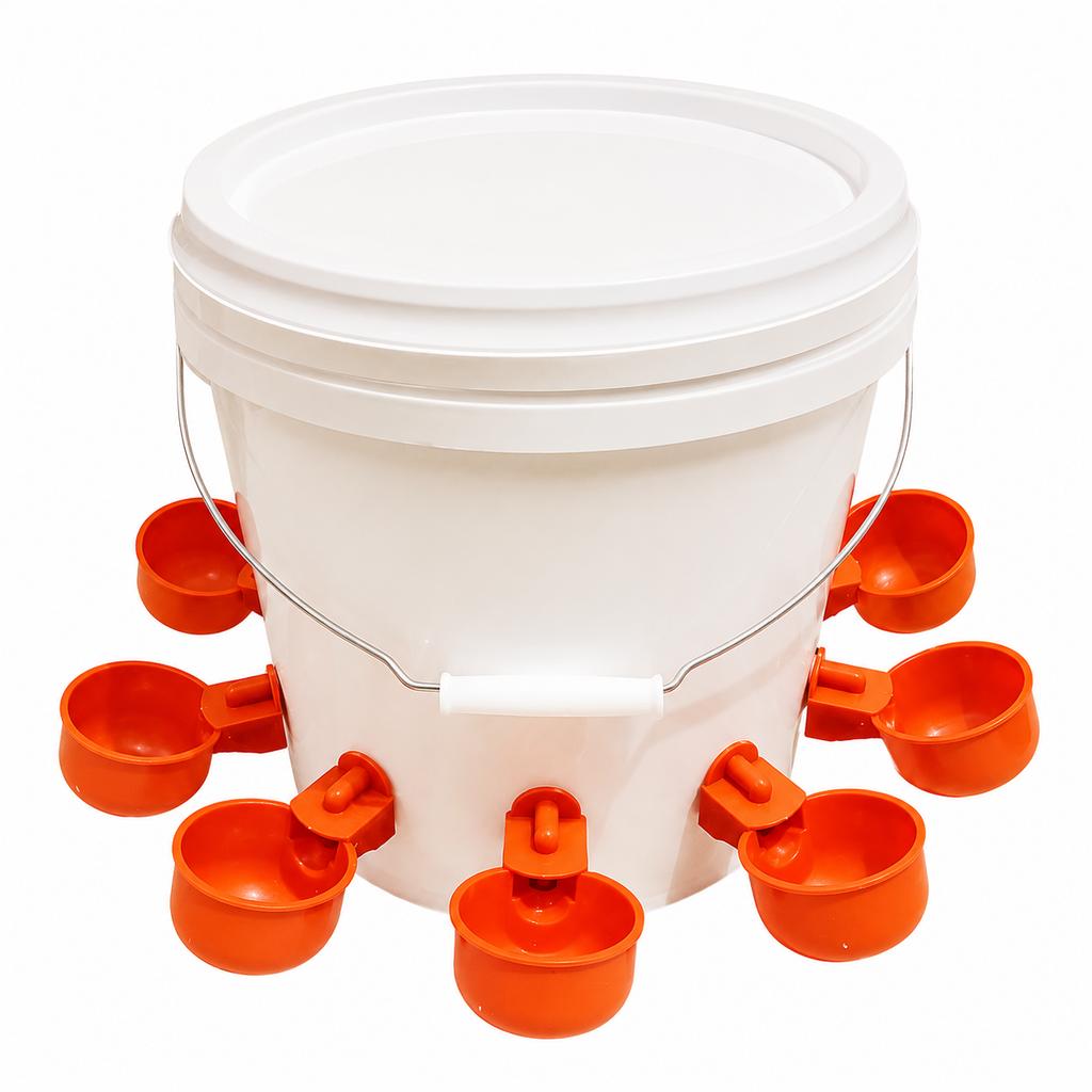 Automatic Chicken Water Dispenser, 9.1L Bucket Dispenser with