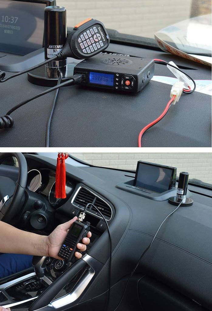 EasyTalk Cooguy HH-N2RS Mobile Car Short Antenna with Extra Thick Magnet Base and 5m Coaxial Cable for VHFUHF 144430MHz Bands, Wireless, Car, Amateur