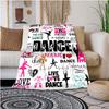 Love Dance Customize Your Name Blanket Used For Chair Office Sofa Bed Camping Soft And Warm Giving Friends And Relatives Birthday Graduation Gift