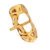 Stainless Steel Women's Luxury European-American Style Cross Irregular Ring