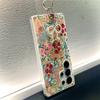 Glitter Magnetic Stand Phone Case for Samsung S25 Ultra/S23 FE - Autumn & Winter Flowers Design