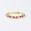 Bracciale a Fascia Fioritura Cinese Smaltato Braccialetto Tradizionale da Polso da Donna Bracciale Vintage Cloisonné da Donna