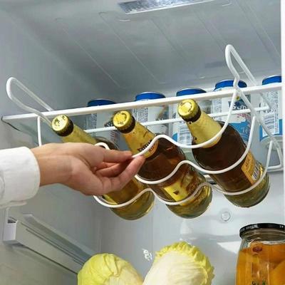 Kylskåpsförvaring Organizerställ Utrymmesbesparande Avtagbar Flaskhållare Öl Vin Drycker Kökskylskåpshylla