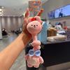 Creative Design Knotted Plush Pendant Ultra-Soft Fabric Vibrant Colors Long Neck Stuffed Doll Flexible Structure