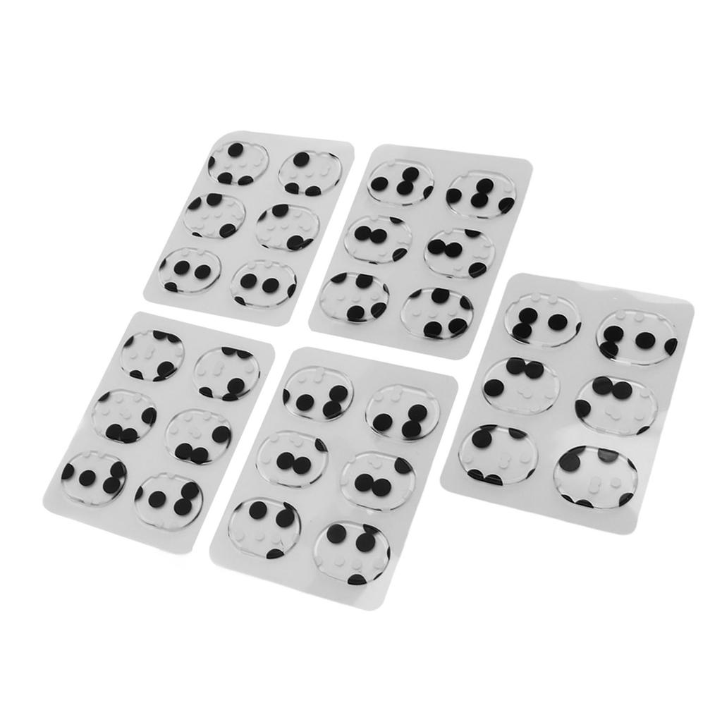 30Pcs Drum Dampener Gels Oval Shape Soft Safe Silicone Durable Easy To Use Drum Silencers for Cymbals Instruments