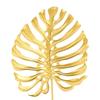 Iron Gold Metal Monsteras Leaf Table Decor  Store Checkout Counter Decor Craft