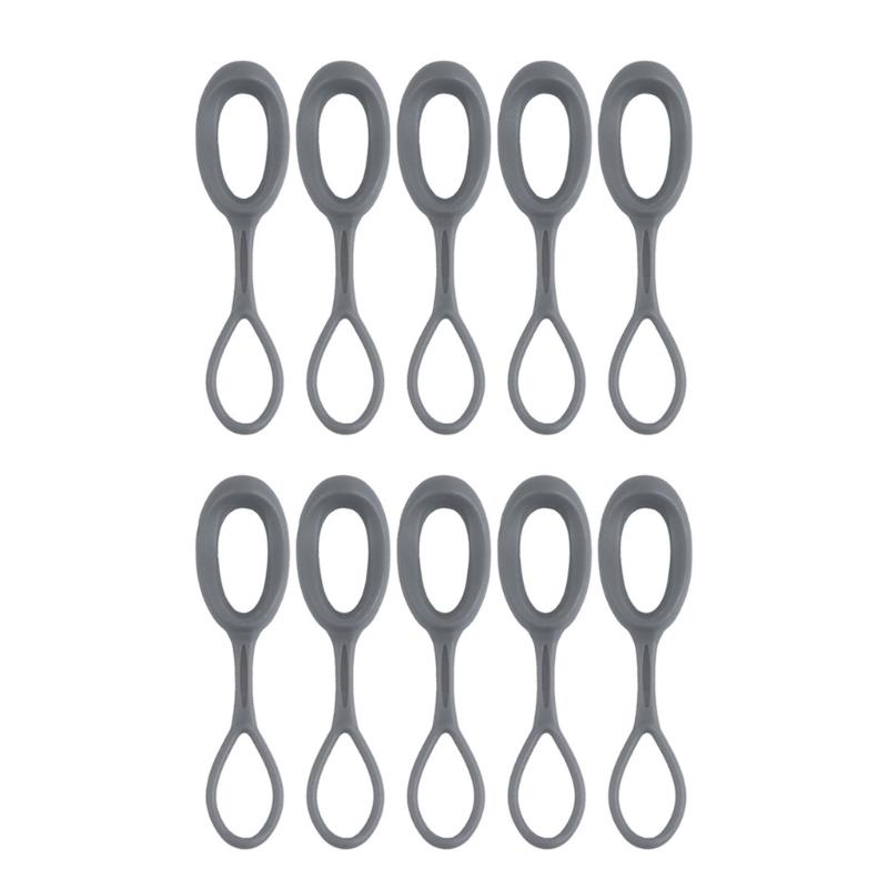 10 Pieces/Set Zips Pull Strap Zippers Pullers Replacement Cord Extension Zippers Tabs for Bag Purse Handbag Replacement
