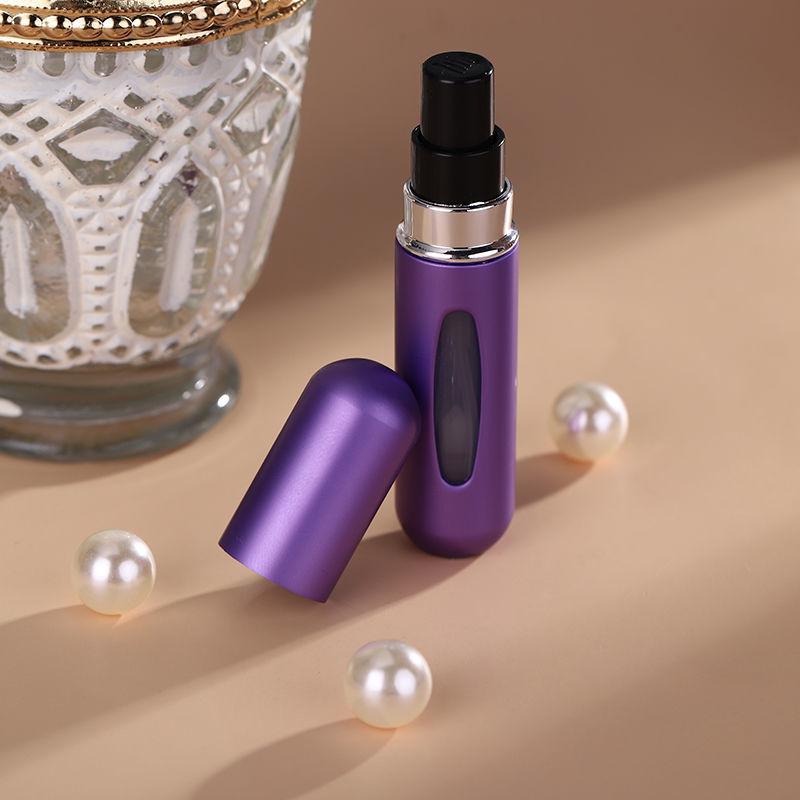 5ml Refillable Perfume Bottle - Bottom-Fill, Self-Priming, Recyclable, Rechargeable Spray, Portable Sample Size, Cosmetic Bottle.