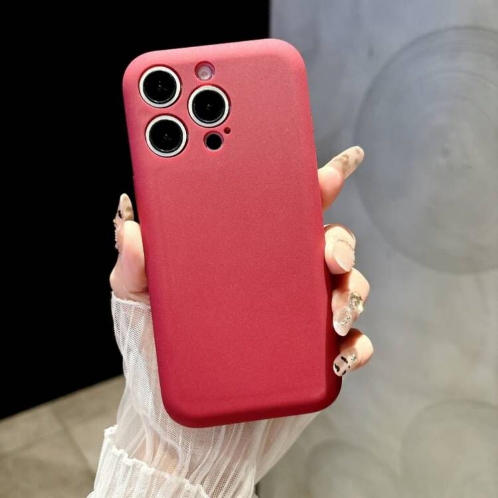 

Liquid Silicone Candy Soap Matte Plain Case For For Iphone 16 15 14 Plus 13 12 11 Pro Max Shockproof Ultra Thin 1.6MM ins Soft Cover For iPhone13 Pro