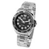 Watch - Q&;Q - Superior - Silver Stainless Steel - Black Dial 44 Mm - Water Resistant 10 ATM