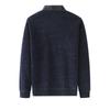 Plus Velvet Warm Sweater Fake Two-piece T-shirt Man's Chic Dad Winter Casual Thickened Bottoming Shirt