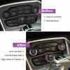 Inner Air Conditioner Switch Knob Trim Ring For Dodge Challenger 2009-14 Purple