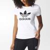 Adidas Originals Trefoil Tee Women Tops White BR8054