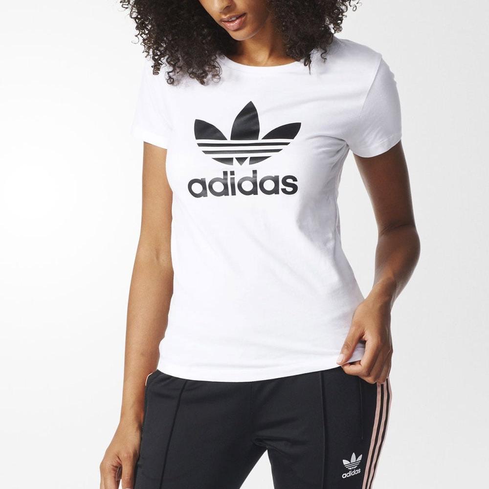 Adidas Originals Trefoil Tee Women Tops White BR8054