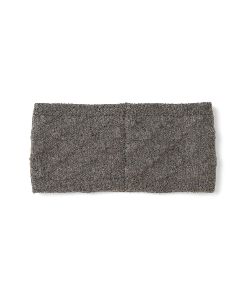 THE COLDEST MOMENT Tcm Cross Knit Head Band (Brown)