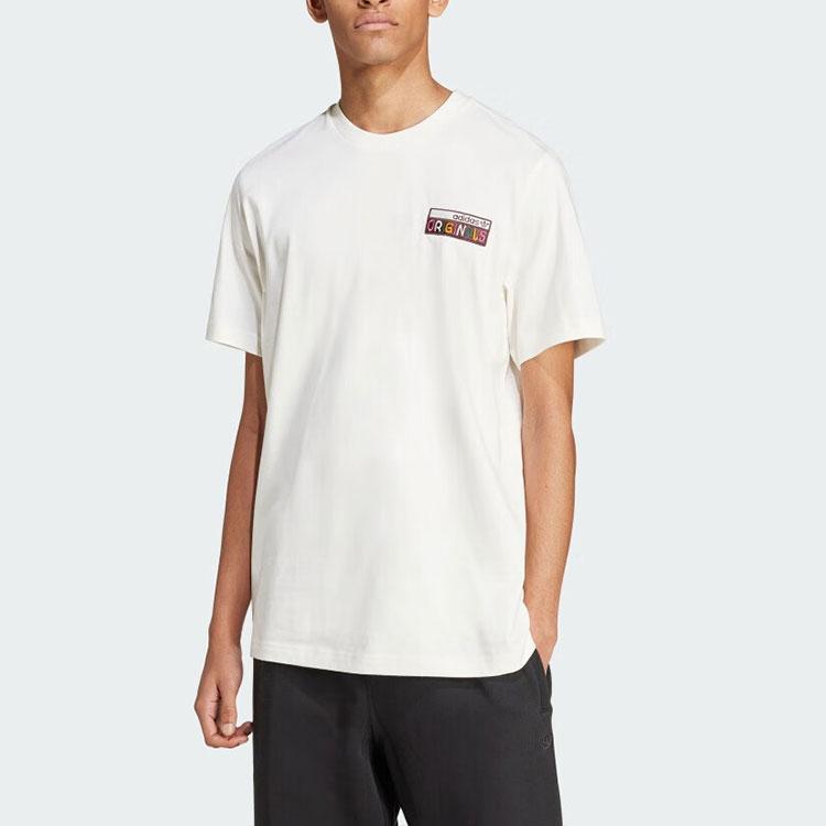 Adidas 80s Prémiové grafické tričko Off White Pánské Streetwear JC6536