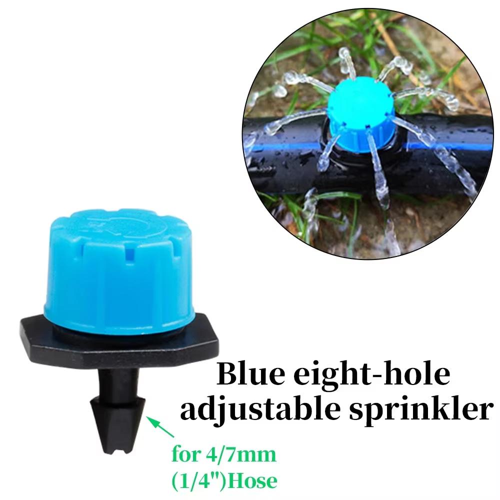 

Adjustable 1/4 Inch Emitter Drip Irrigation Sprinkler Gushing Dripper Micro Drip System for Watering Plants