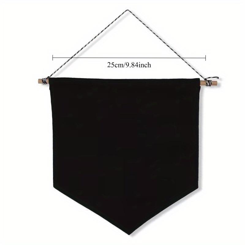 1 Stück Leinwand-Wandbehang, Anstecknadel-Aufbewahrungsfahne, leeres Banner, Wanddekorationsfahne für Zuhause, Wohnzimmer, Bar, Restaurant, Wandaufbewahrung