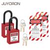 2PCS 38mm Nylon Insulated Safety Locks Set 2 Keys Per Lock with Warning Tags Lock Out Tag Out Padlocks Electric Safe Protect 4