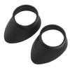 2pcs Rubber Eye Cups 27mm Inner Diameter Foldable Eyepiece Cover for Microscope Ocular Instrument Telescope