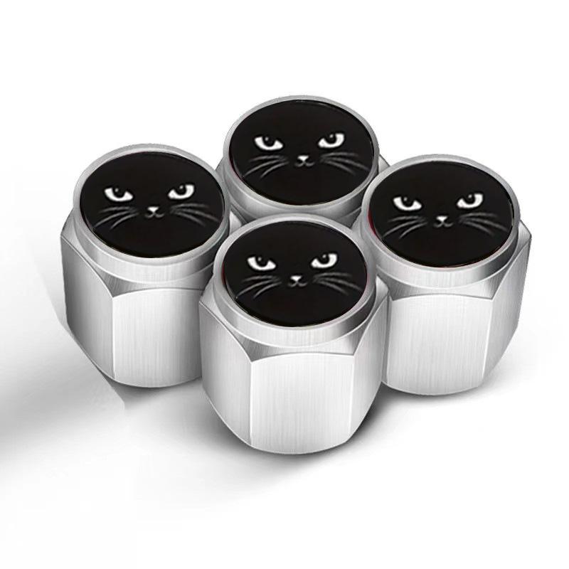 Aluminium Ruitpatroon Driekleurige Bandenventielstamschroefdoppen Universele Wiel Decoratieve Ventielkernhoezen