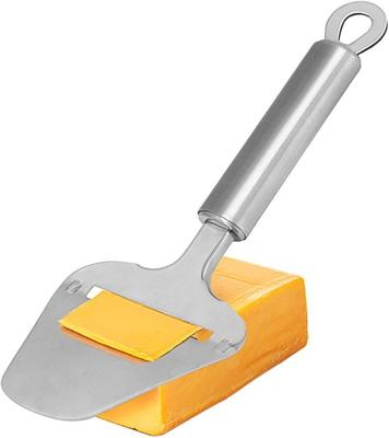 Ostskivare rostfritt stål, 9,3 tums ostkniv Heavy Duty hyvelostskärare, rakapparat, server för halvmjuk, halvhård ost