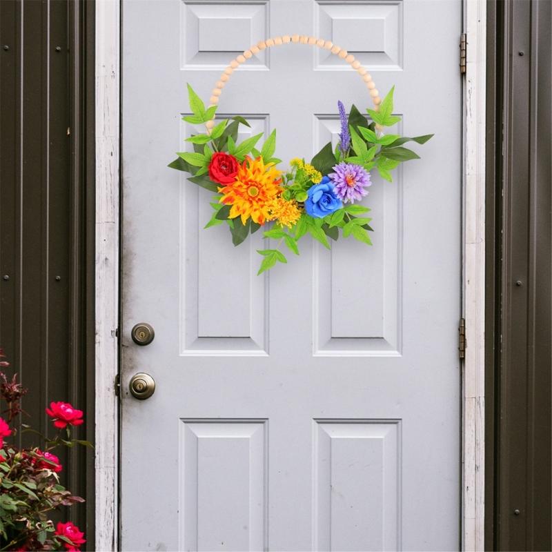 Front Door Wreath for Wall Garden Wedding Party Indoor and Outdoor Decorations