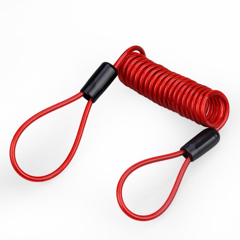 3.5mm Anti-Theft Spring Wire Rope Motorcycle Bike Lock Cable Lock Reminder Cable Theft Handlebar Scooter Disc Brake Lock