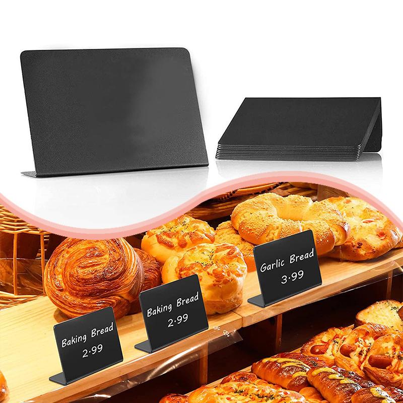 Etichette per nome con mini lavagna da 5 pezzi con base alimentare per etichettare la lavagna del menu