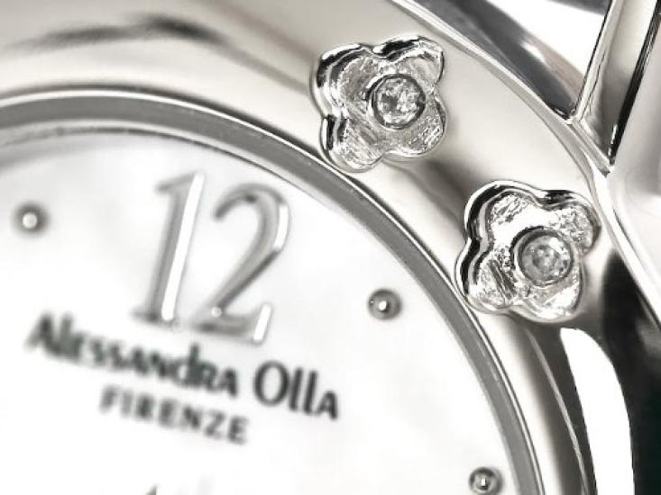 Alessandra Olla AO-6900 BR Women's Watch with 2 Diamonds