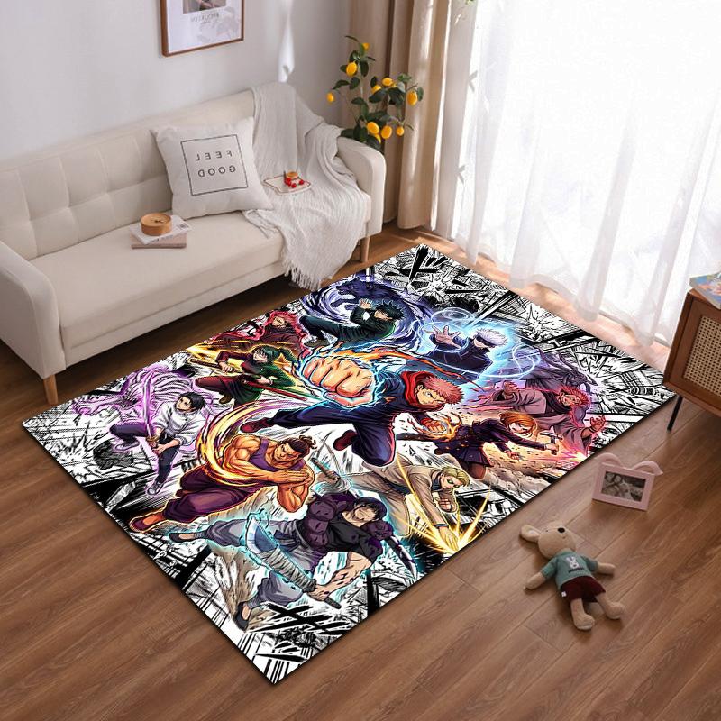 

Ninja Carpet with Flames and Power Design Suitable for use as an anti-slip game mat for living room and bedroom sofas 40x60cm( 15x23in )