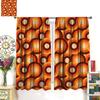 Geometrisch Groovy Patroon Gordijnen Vintage Jaren 70 Retro Jaren 60 Abstracte Kunst Esthetisch Gordijn met Stangzak voor Slaapkamer Woonkamer