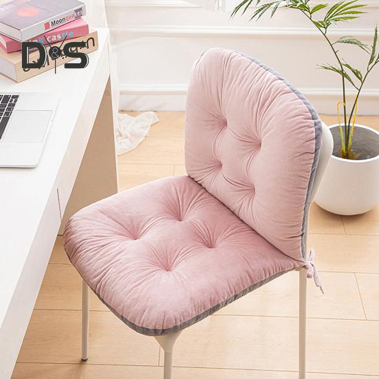 Poduszka na krzesło biurowe zimowe z paskiem mocującym antypoślizgowa, gruba, dobra elastyczność i miękkość, utrzymuje ciepło, poduszka na krzesło biurowe, krzesło bujane