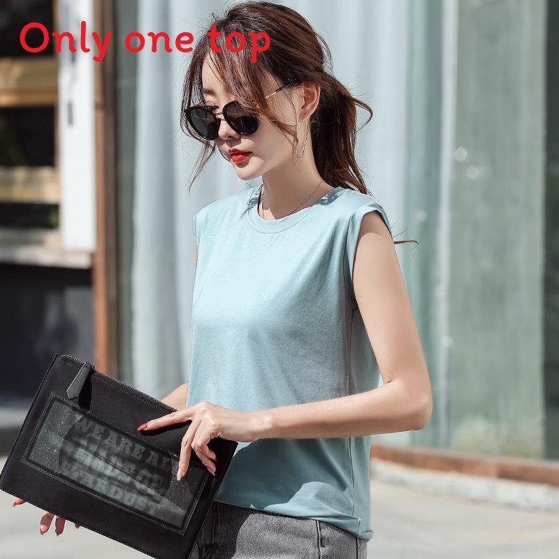 Cotton Sleeveless T Shirt For Women Summer Casual Fit For Office Use