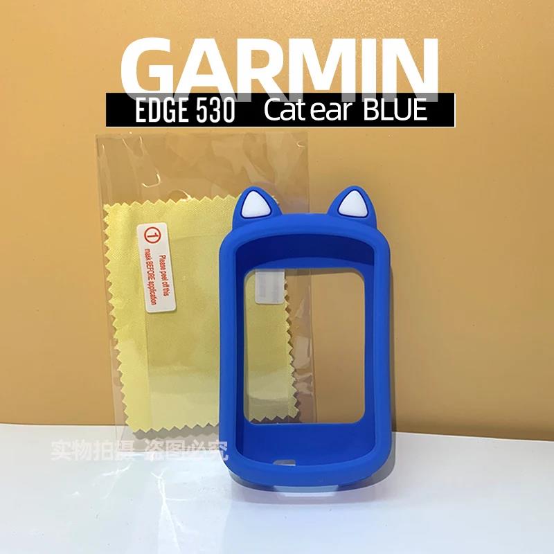 Garmin EDGE 530 830 ochranné pouzdro Kreslené kočičí uši Silikonový ochranný kryt GPS cyklopočítač Ochranná fólie na displej 1