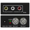 AV To SDI, Composite RCA Video + L/R Analog Stereo Audio TO HD & 3G SDI  Converter for Projector
