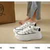 New fashionable hollow white shoes thick-soled non-slip versatile casual sports shoes