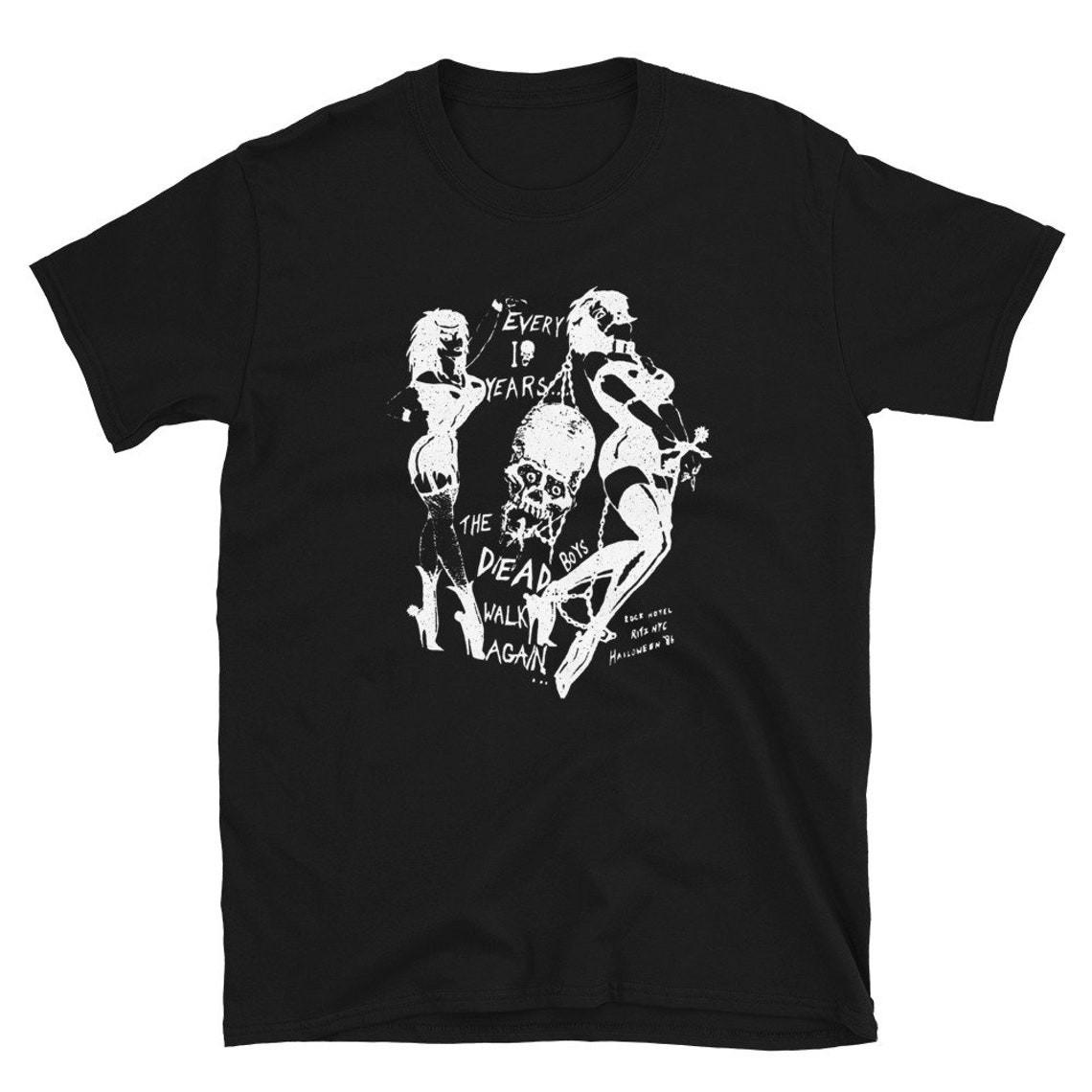 The Dead Boys 86 Flyer T-Shirt, Stiv Bators, Ramones, Lords of the , Unisex tee XL