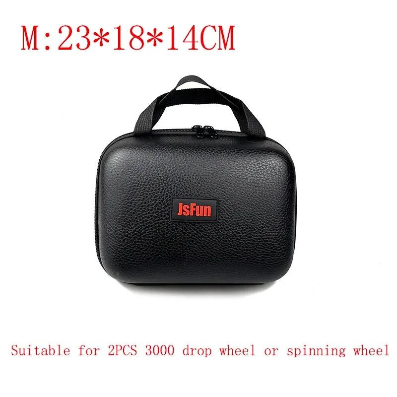 S/M/L Spinning Fishing Bag PU Case Cover Fishing Reel Bag Shockproof Waterproof Fishing Tackle Storage Case For 1-2 Fishing Reel