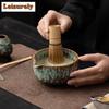 Green Tea Set Complete Set Handmade Whisk Grinder Brushes Bamboo Chasen Japanese Matcha Set Kit Tea Maker Tea Ordering Tools