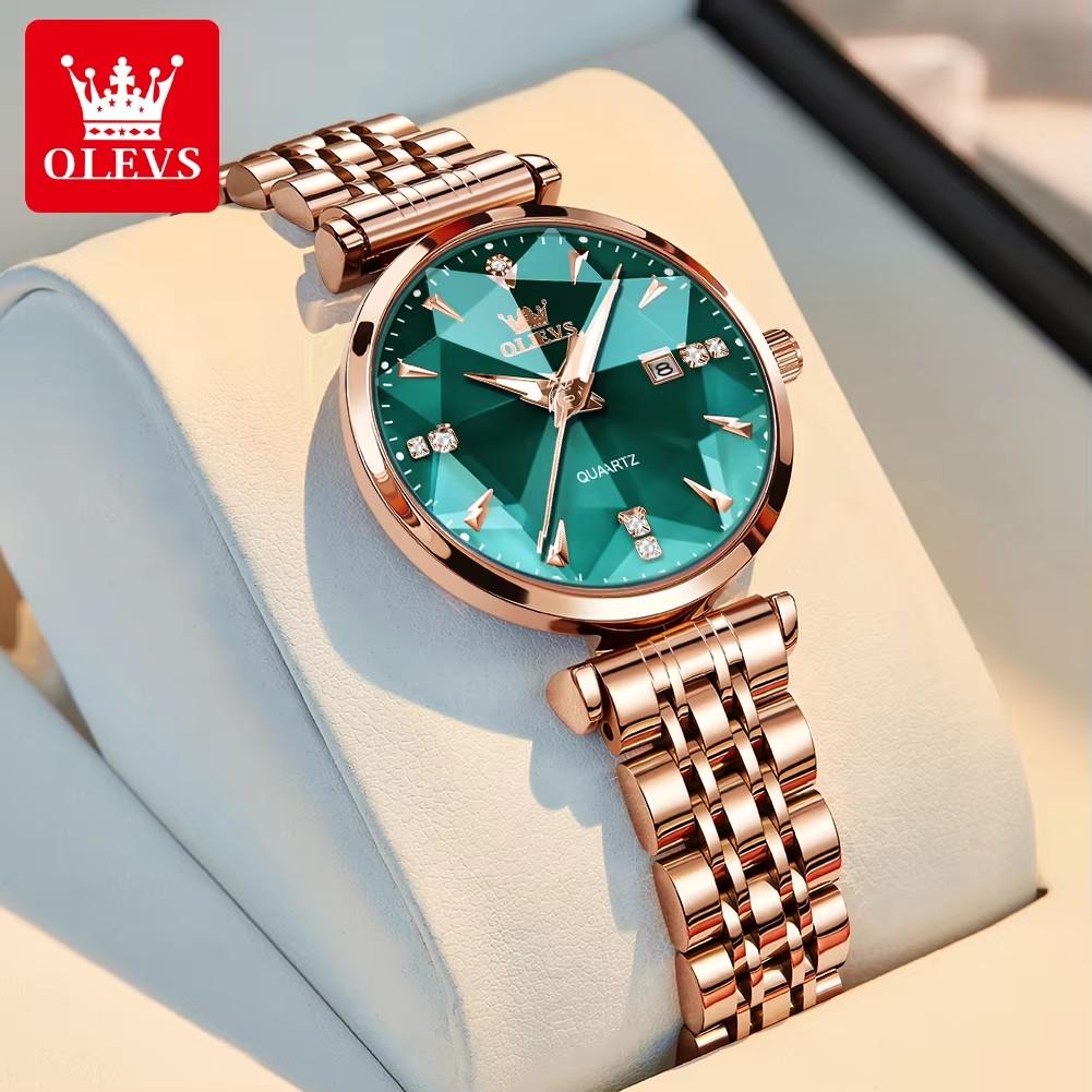 Luxury Brand Diamond Quartz Women's Watch Fashion Elegant Rose Gold Waterproof Women's Bracelet