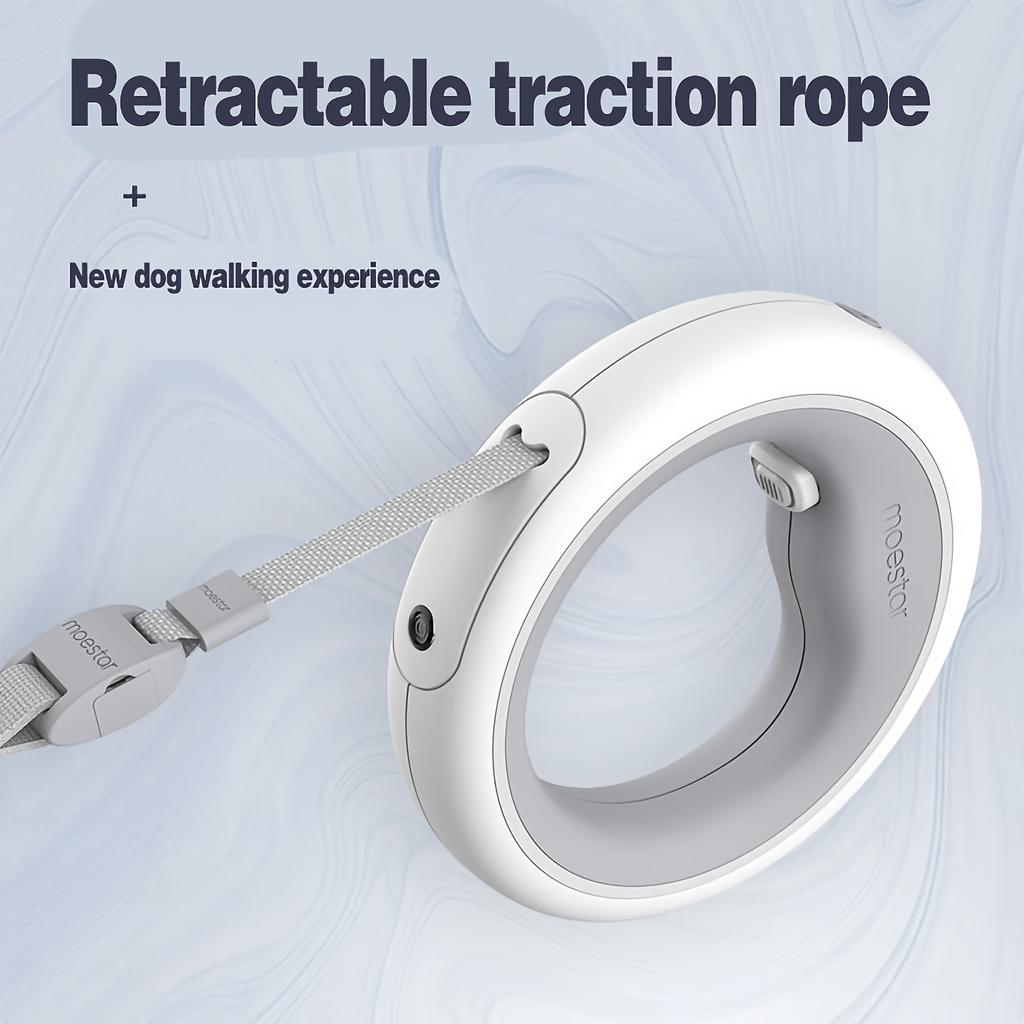 1 stk Deluxe Teleskopisk Hundebånd for Middels og Store Raser-Bærbar, Justerbar Lengde, Sikrer Trygge Turer