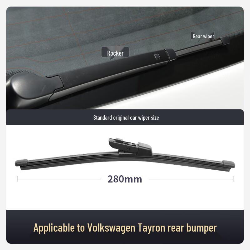 Compatible Wipers for FAW-Volkswagen TAYRON: 20" Front, 21" Rear, 19 Model Frameless