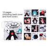 12 Page Cloth Book Montessori Touch And Feel Infant Soft Books Cartoon Animals Interactive Early Education Toys For Baby