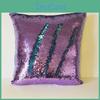 Glitter Pillowcase With Sequins Cotton And Suede For Sofa Bed Decor
