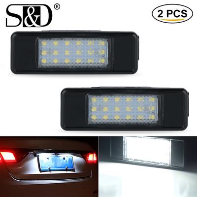 2 adet beyaz 18SMD LED plaka aydınlatma ışığı araba numarası lambaları Mercedes Benz Vito W639 Sprinter W906 2006-Viano W639 2003-2014 Canbus hatasız