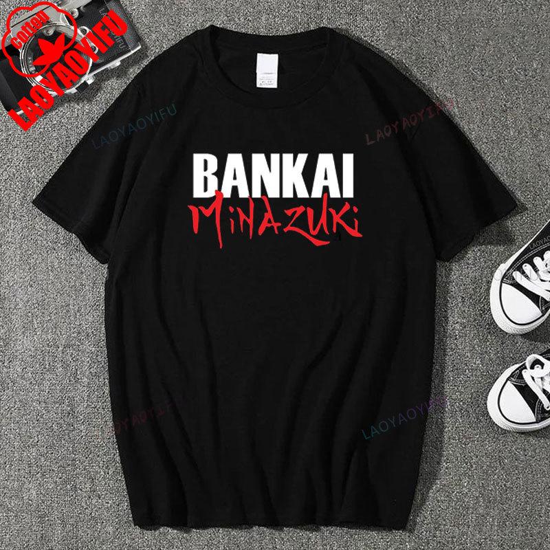 Japan Anime Bleach Ichigo Kurosaki T Shirt Men Fashion T-shirt Short Sleeve Vintage Cartoon Tshirt Harajuku Tops Cotton Clothes