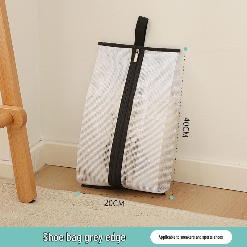 Transparent PVC Mesh Over-the-Knee Boot Storage Bag with Zipper – Dustproof, Moistureproof, and Mildew-Resistant Cover for Women's Large Size Boots.